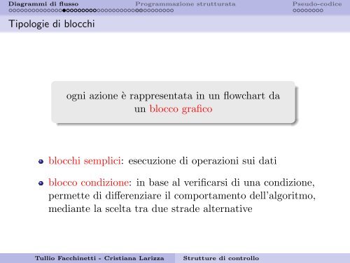 Strutture di controllo fondamentali e flowchart - Robotica