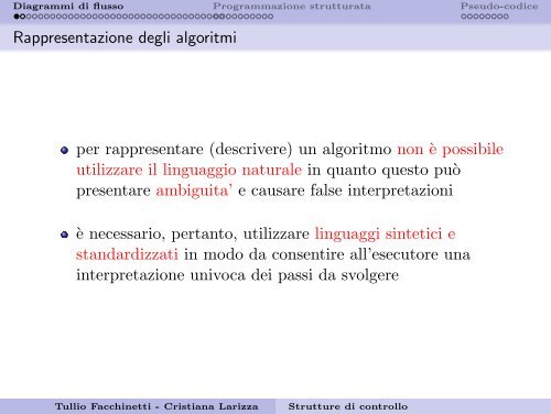 Strutture di controllo fondamentali e flowchart - Robotica