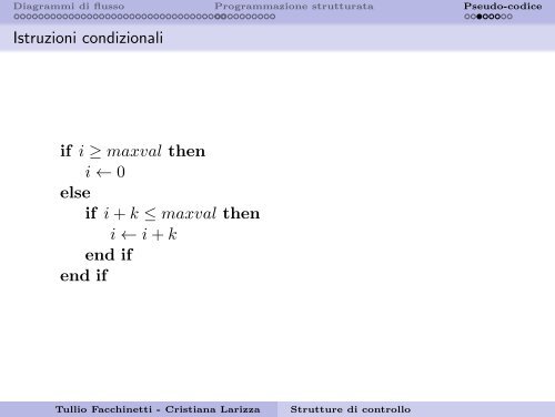 Strutture di controllo fondamentali e flowchart - Robotica