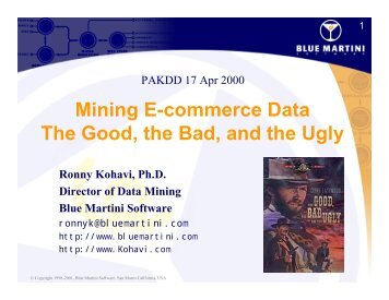 Mining E-commerce Data The Good, the Bad, and ... - Stanford AI Lab