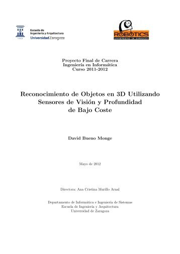 Reconocimiento de Objetos en 3D Utilizando Sensores de Visión y ...