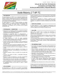 Aceite Motonic® 2 T API TC - Roshfrans
