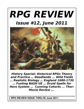 twelth issue - RPG Review