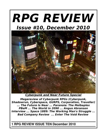 tenth issue - RPG Review