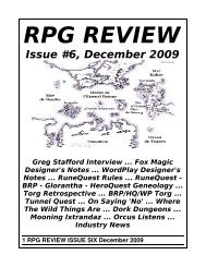 sixth issue - RPG Review