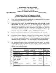 Rehabilitation Plantations Limited - RPL