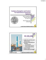 Guidance Navigation and Control for Autonomous Unmanned ...