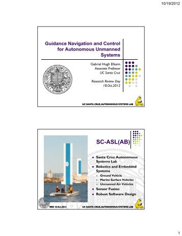 Guidance Navigation and Control for Autonomous Unmanned ...