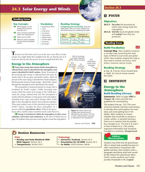 24.3 Solar Energy and Winds