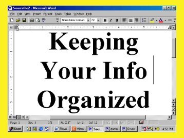 Organizing Quotes