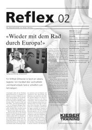 «Wieder mit dem Rad durch Europa!» - Reflex - Kieser Training