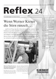 Wenn Werner Kieser die Stirn runzelt - Reflex - Kieser Training