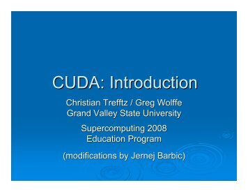 CUDA: Introduction