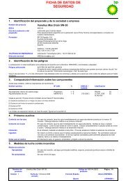 FICHA DE DATOS DE SEGURIDAD - Lubricantes Ryalta