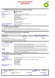 FICHA DE DATOS DE SEGURIDAD - Lubricantes Ryalta