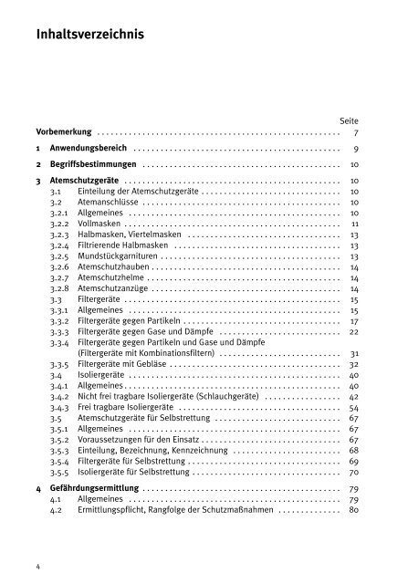 GUV-R 190 - GUV-Regel „Benutzung von Atemschutzgeräten