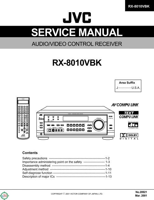 Pioneer CS 301 CS 701 CS 801 CS 901 Service Manual