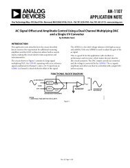 AN-1107 APPLICATION NOTE - Analog Devices