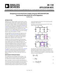 AN-1168 APPLICATION NOTE - Analog Devices