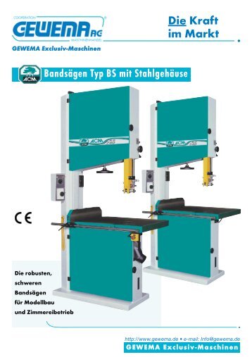 Bandsäge Typ BS von ACM