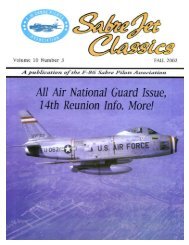 Volume 10 Number 3 Fall 2002 - Sabre Pilots Association