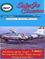 F-86D/L° The Yuma Rocket Meets - Sabre Pilots Association
