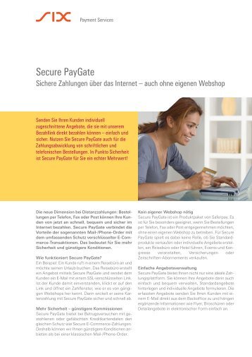 Secure PayGate - SIX Payment Services