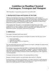 Guidelines on Handling Chemical Carcinogens, Teratogens and ...