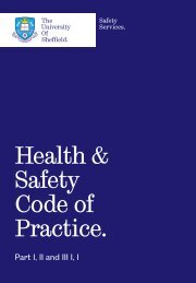 Health & Safety Code of Practice. - Safety.dept.shef.ac.uk ...