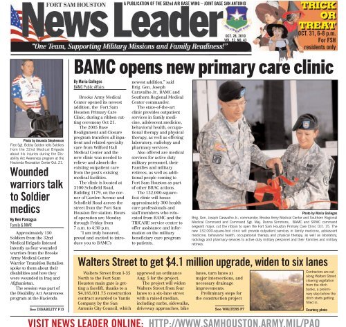 BAMC opens new primary care clinic - Fort Sam Houston - U.S. Army