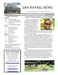 SAN RAFAEL NEWS - San Rafael Elementary School