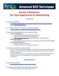 Session 2 Worksheet: The Top 6 Supplements for ... - SCD Lifestyle