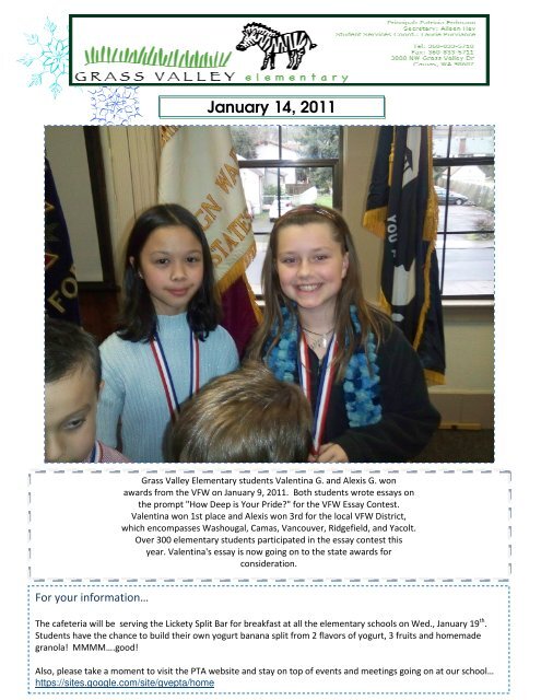 Grass Valley News-January 14, 2011 - Camas School District