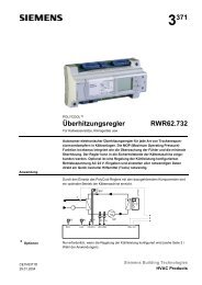 Siemens Überhitzungsregler Polycool RWR62.732