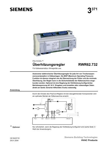 Siemens Überhitzungsregler Polycool RWR62.732