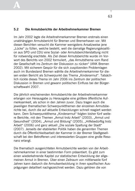 Sozial-, Armuts- und Reichtumsberichte - bei der ...