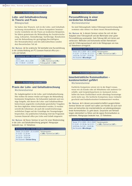 VA Layout - bei der Arbeitnehmerkammer Bremen