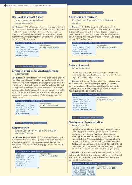 VA Layout - bei der Arbeitnehmerkammer Bremen