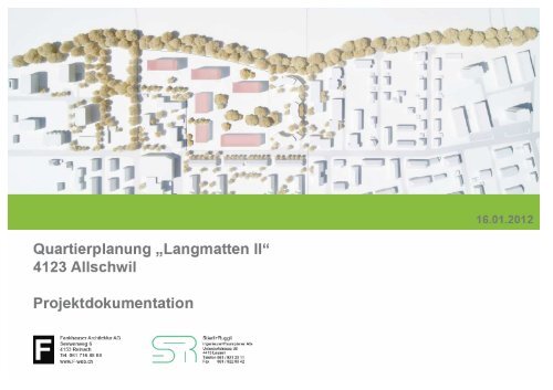 Quartierplanung "Langmatten II" - Gemeinde Allschwil