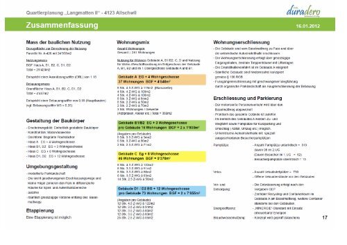 Quartierplanung "Langmatten II" - Gemeinde Allschwil