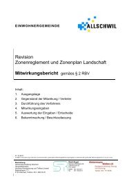 Mitwirkungsbericht - Gemeinde Allschwil
