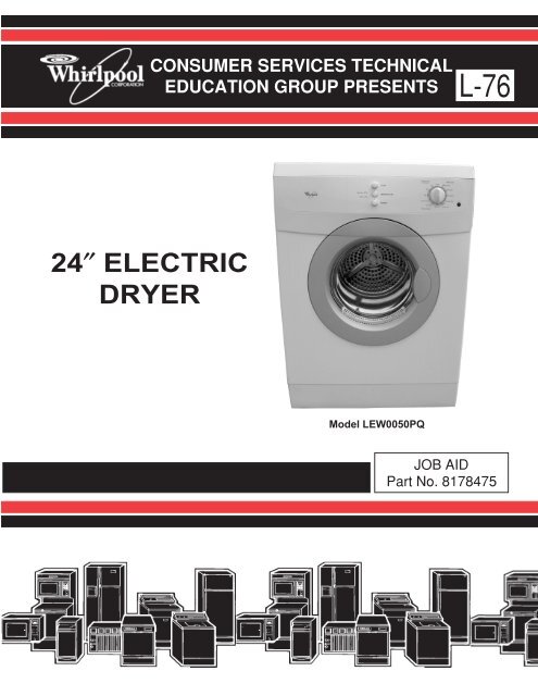 24″ ELECTRIC DRYER - Whirlpool