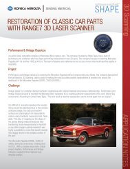 Restoration of Classic Car Parts With RANGE7 3D Laser Scanner