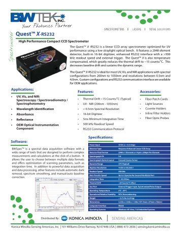 Quest? X-RS232 - Konica Minolta Sensing Americas, Inc.