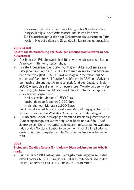 Sozialpolitische Chronik - bei der Arbeitnehmerkammer Bremen