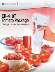 CR-410T Tomato Package - Konica Minolta Sensing Americas, Inc.