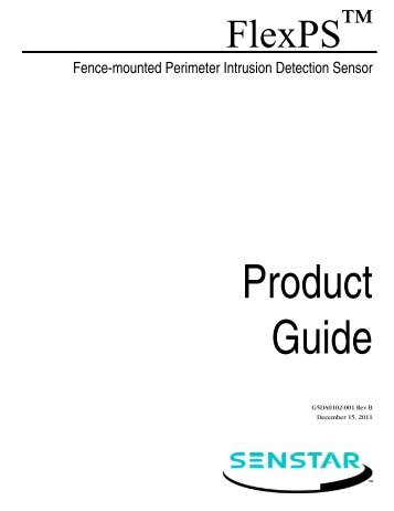 FlexPS Product Guide - Senstar