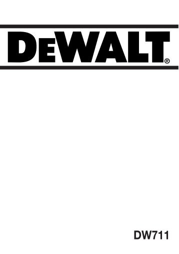pöytäjiirisaha dw711 - Service après vente - Dewalt