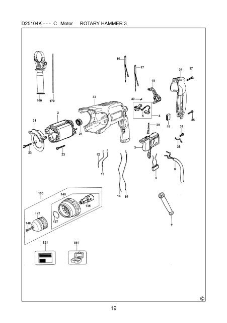 D25102(K) D25102C D25103K D25104K D25203K - Dewalt