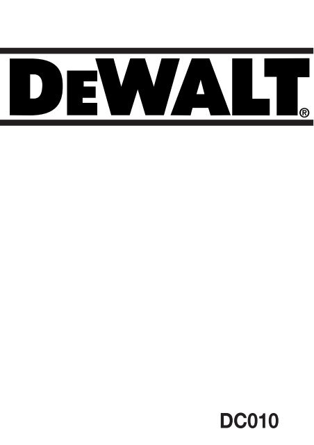 radio dc010 - Service - DeWALT